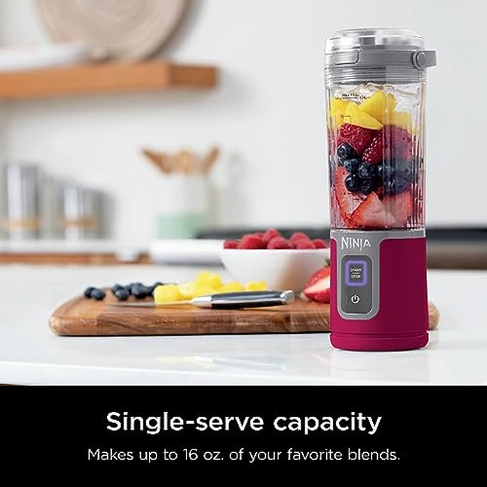 Ninja Blast Portable Blender, Cordless 16oz Personal Blender for Shakes & Smoothies, Up to 15 Blends per Charge, BPA Free, Leakproof Lid, USB‑C Rechargeable, Dishwasher Safe, Black, BC100BKC by Ninja - Image 2