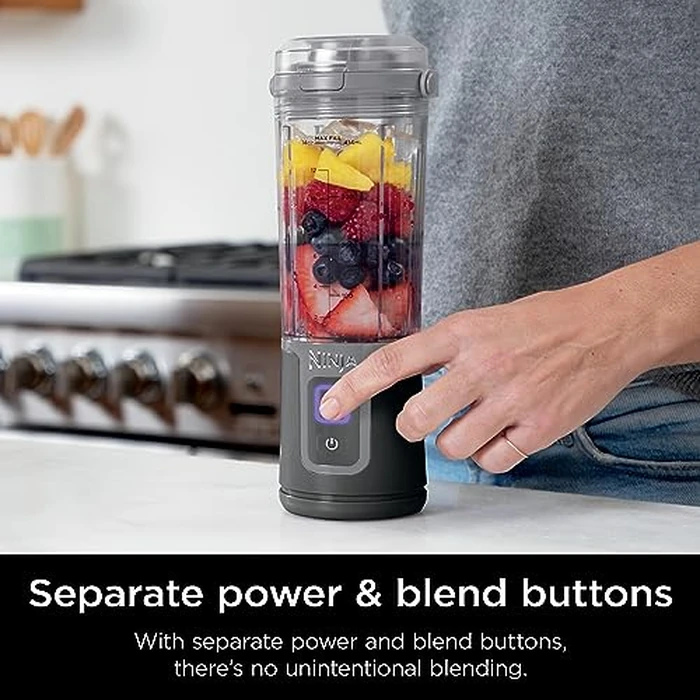 Ninja Blast Portable Blender, Cordless 16oz Personal Blender for Shakes & Smoothies, Up to 15 Blends per Charge, BPA Free, Leakproof Lid, USB‑C Rechargeable, Dishwasher Safe, Black, BC100BKC by Ninja - Image 6