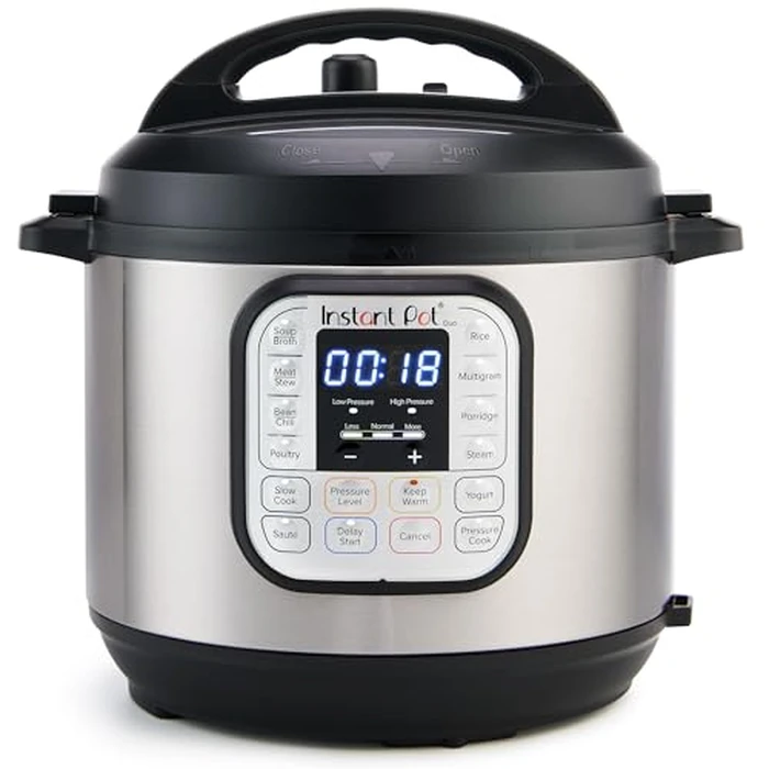 Instant Pot Duo 7-in-1 Electric Pressure Cooker, Slow Cooker, Rice, Steamer, Sauté, Yogurt Maker, Warmer & Sterilizer, Includes App With Over 800 Recipes, Stainless Steel, 6 Quart by Instant Pot - Image 1