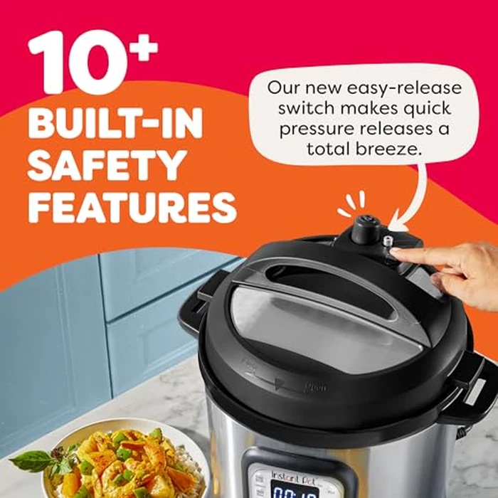 Instant Pot Duo 7-in-1 Electric Pressure Cooker, Slow Cooker, Rice, Steamer, Sauté, Yogurt Maker, Warmer & Sterilizer, Includes App With Over 800 Recipes, Stainless Steel, 6 Quart by Instant Pot - Image 5