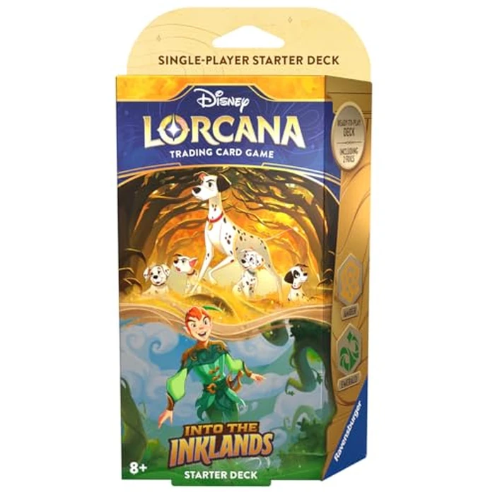 Ravensburger Disney Lorcana TCG: Into The Inklands - Amber & Emerald Single-Player Starter Deck | Engaging Gameplay | Over 200 Original Disney Artworks | Ideal for Ages 8+ by Ravensburger - Image 2