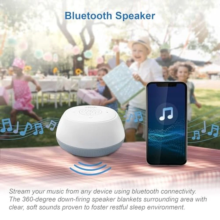 VTech BC8213 V-Hush Junior Sleep Training Soother with 40 Stories/Songs/Sounds & Record Your own Voice. Portable Bluetooth HD Speaker, 250+ Multi-Color Night Light, Ceiling Projector by VTech - Image 4