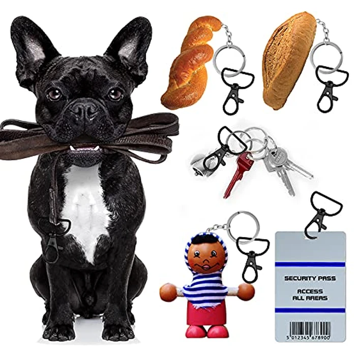 56 Pieces D Rings for Purse Bag Hardware Purse Hardware for Bag Making Buckles Craft (Black,30 mm) by Hotop - Image 5