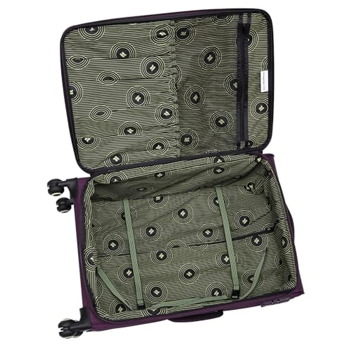 It Luggage Circulator 28" Softside Checked 8 Wheel Expandable Spinner, Italian Plum, Medium, Circulator 28" Softside Checked 8 Wheel Expandable Spinner by IT Luggage - Image 4