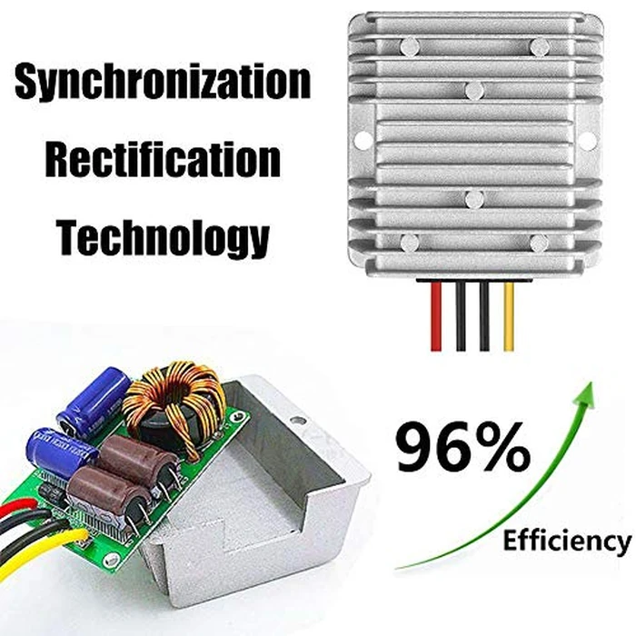 SUPERNIGHT DC 12V Step Up to 24V 10A 240W DC Boost Converter with Fuse Waterproof Voltage Regulator Module Transformer for Golf Cart Club Car LED Strip Light by SUPERNIGHT - Image 8