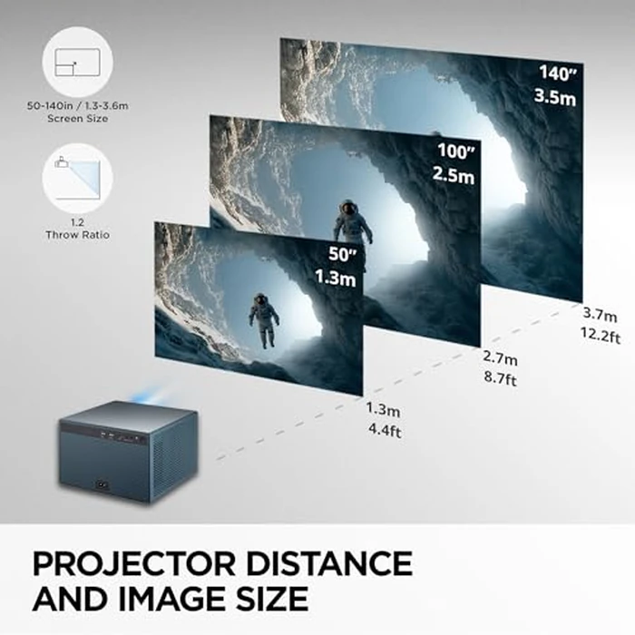 ViewSonic LX60HD 1080p LED Portable Projector with Built-in Google TV, H/V Keystone, Auto Focus, Bluetooth, and Wi-Fi for Smart Home Theater by ViewSonic - Image 6