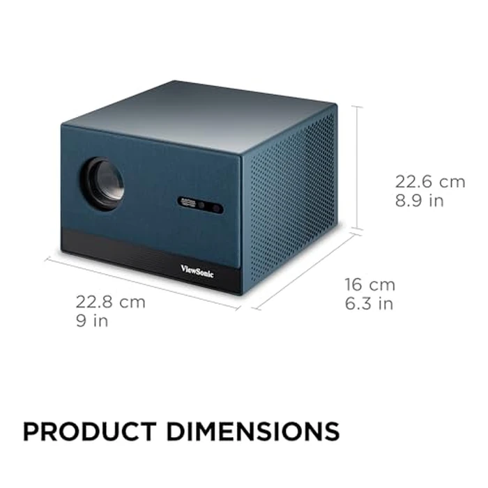 ViewSonic LX60HD 1080p LED Portable Projector with Built-in Google TV, H/V Keystone, Auto Focus, Bluetooth, and Wi-Fi for Smart Home Theater by ViewSonic - Image 8