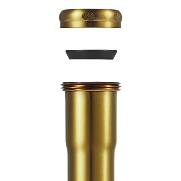 18 Gauge Brass Slip Joint Extension Tube 1-1/4” OD x 8” with Nut and Rubber Washer, P Trap Extension Tube, Sink Drain Tailpiece Tube Extension Heavy Duty, Brushed Brass Gold by Fipoque - Image 7