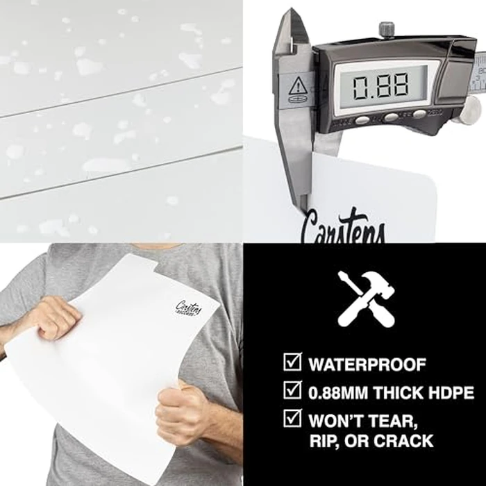 Carstens Records Heavy Duty Vinyl Album Dividers A-Z | Single Sided Printing | 12" LP Organizers with Tabs | Pack of 26 White | Made in The USA | for Side Browsing by Carstens Records - Image 5