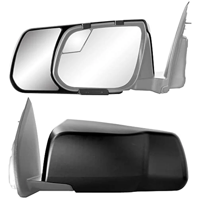 K Source Snap & Zap Custom Towing Mirror Pair for Chevrolet Colorado/ GMC Canyon, Black by K Source - Image 1