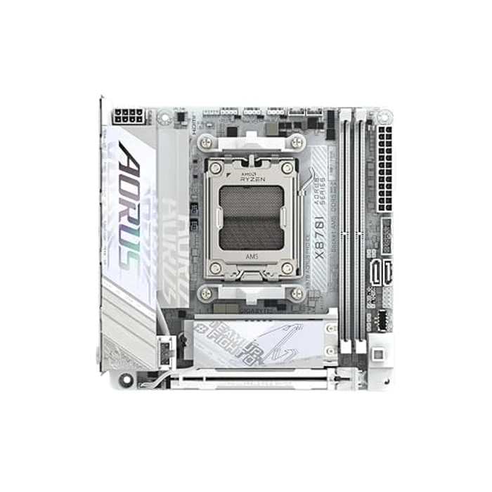 GIGABYTE X870I AORUS PRO ICE AMD AM5 LGA 1718 Motherboard, Mini-ITX, DDR5, 2X M.2, PCIe 5.0, USB-C, WIFI7, 2.5GbE LAN, EZ-Latch, 5-Year Warranty by GIGABYTE - Image 4