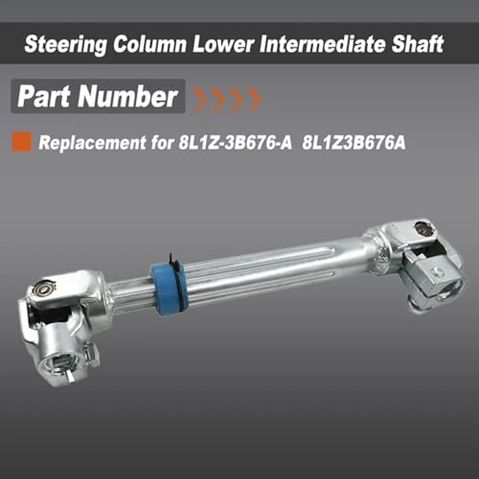 waltyotur Steering Column Lower Intermediate Shaft Replacement for F-150 2009-2014 Replacement for Navigator 8L1Z3B676A with U-Joint Coupler by waltyotur - Image 4