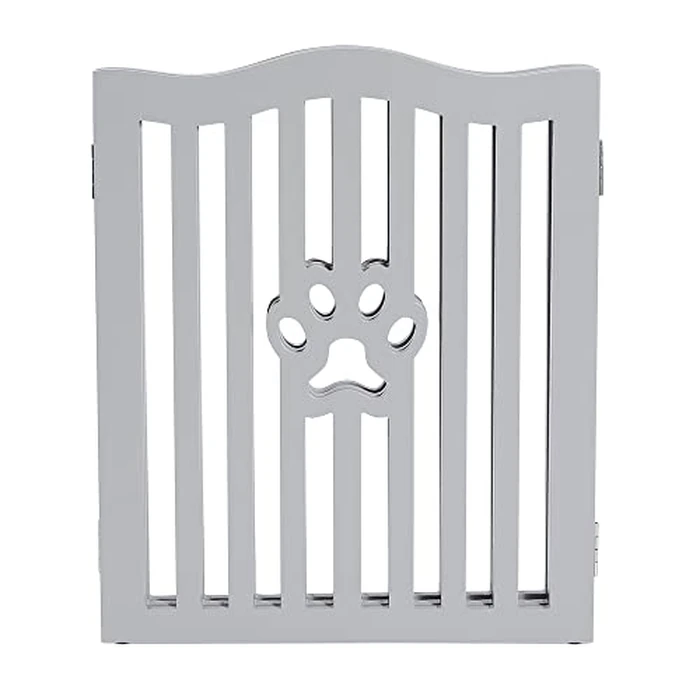 Trimate, Pet Gate, Wooden Free Standing Dog Gate for Small Dogs and Cats. Great Folding Fence for Doorways, Halls, Stairs. Grey by trimate - Image 4