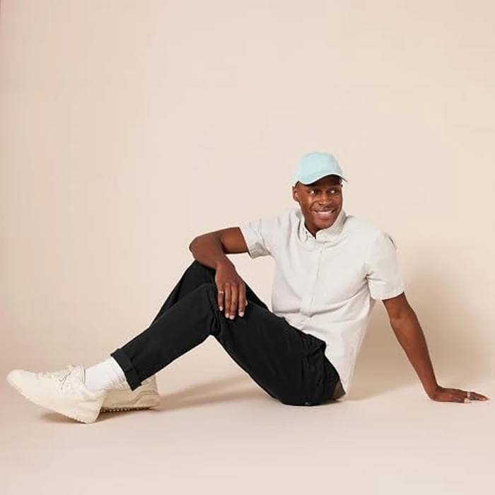 Amazon Essentials Men's Slim-Fit Casual Stretch Khaki, Black, 36W x 32L by Amazon Essentials - Image 3