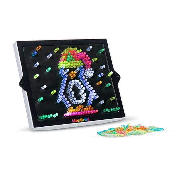 Lite Brite Ultimate Value Retro Toy, 12 Seasonal Templates, Peg Pouch, Amazon Exclusive, Light up Creative Activity Toy, Educational Stem, Gift for Girls and Boys, Ages 4+ by Lite Brite - Image 2