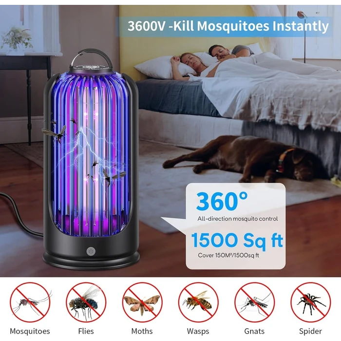 Elechome Bug Zapper - Black/Purple by Elechome - Image 3