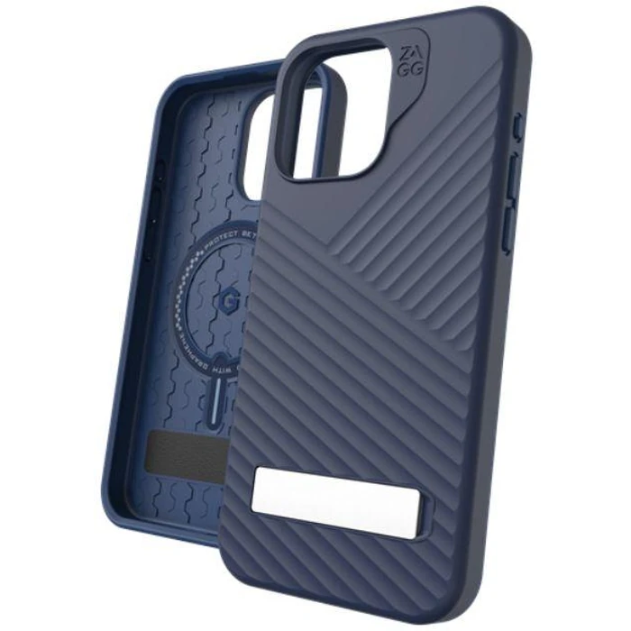 Zagg Denali Snap with Kickstand Phone Case for iPhone 15 Pro - Navy by Zagg - Refurbished - Brand New condition