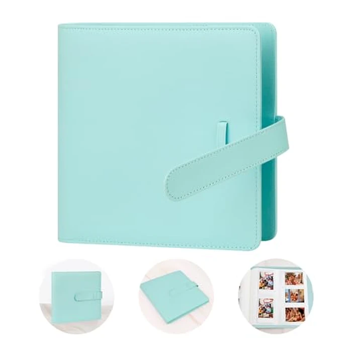 360 Pockets Photo Album for Fujifilm Instax Mini LiPlay 12 11 9 8 40 41 99 Evo 7S Instant Film Camera, PU Leather Cover Photo Book for Polaroid 2x3 Pictures, Green by Ruibytree - Used - Like New condition - CA$14.19