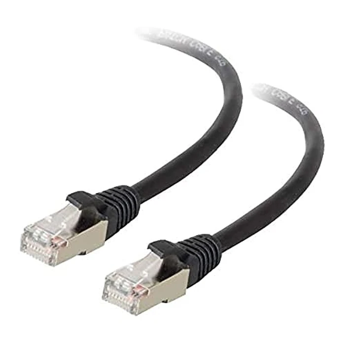 C2G 28696 Cat5e Cable - Snagless Shielded Ethernet Network Patch Cable, Black (50 Feet, 15.24 Meters) by C2G - Used - Like New condition - CA$8.34