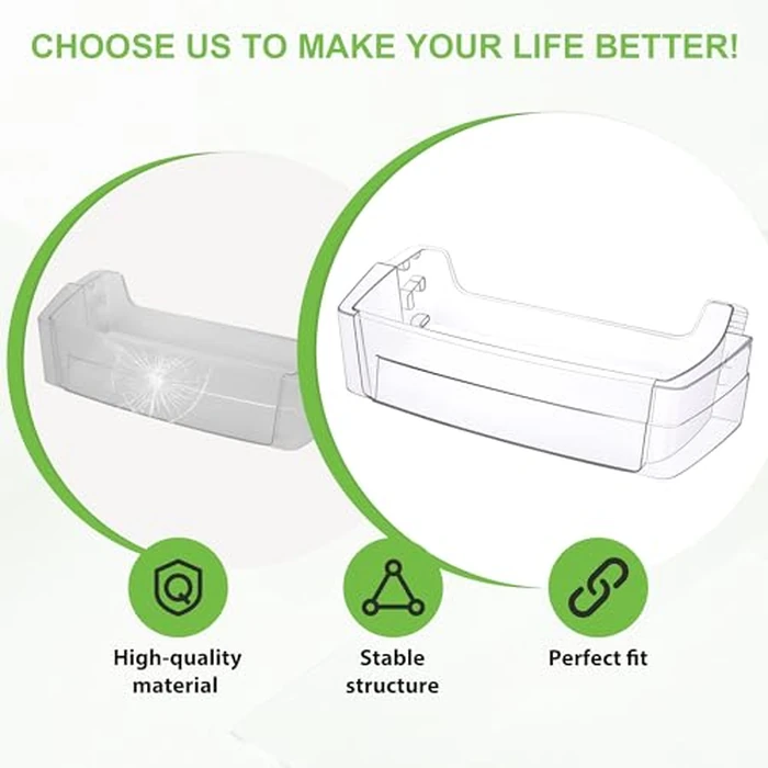 WR71X24428 WR71X38318 Refrigerator Door Shelf Bin Compatible with G-E Refrigerator Door Shelf Replacement 4975917 AP7175677 PS16619590 EAP16619590 by AMI PARTS by AMI PARTS - Image 5