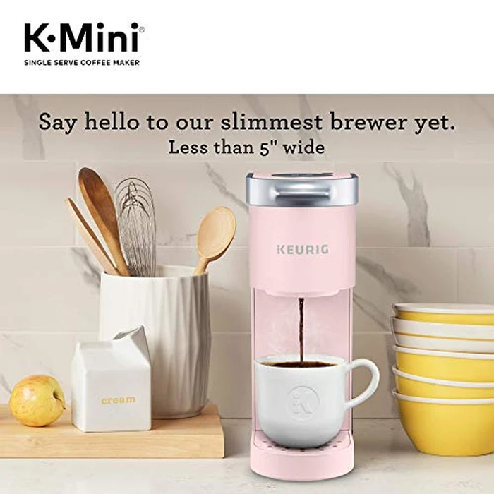 Keurig K-Mini Single Serve K-Cup Pod Coffee Maker, 6 to 12oz Brew size, with Cord Storage, Perfect for Small Spaces, Dusty Rose by Keurig - Image 3