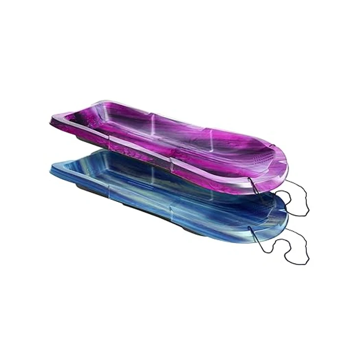 Pelican Sled Snow Glider - Combo 2 sleds - 4 Season Sled - Any Outdoors Activities - Carry Up to 92 lb - Night Wave & Stardust by Pelican - Used - Like New condition
