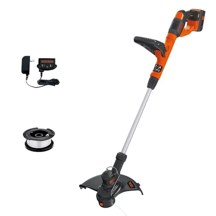 BLACK+DECKER 40V MAX String Trimmer and Edger Kit, Cordless, 13 inch, 2-in-1, Battery and Charger Included (LST140C) by BLACK+DECKER - Used - Acceptable condition - CA$74.50