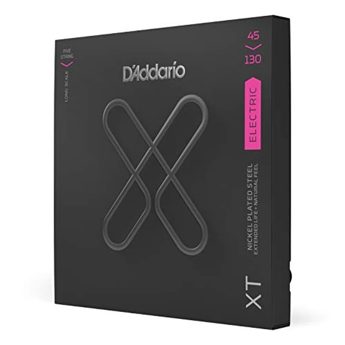 D'Addario Bass Guitar Strings, XT Coated Electric, XTB45130, Long Scale 45-130, 5-String Set, Pack of 1 by D'Addario - Used - Like New condition