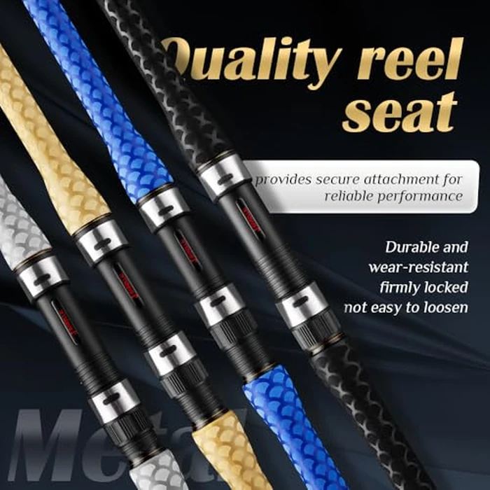 J-BARZILLAI CarbonPro Surf Casting Fishing Rod, Ultra-Light High-Sensitivity Graphite Pole, Saltwater/Offshore Surf Fishing Rod with Corrosion-Resistant Guides & Travel Case, 12ft (Grey, 13') by J-BARZILLAI - Image 6