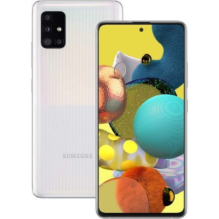 Galaxy A51 - 128GB - 4GB RAM - 1 Physical SIM - Prism Cube White - Unlocked by Samsung - Refurbished - Good condition - US$109.98