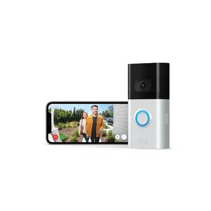 Ring Video Doorbell 3 Plus - Satin Nickel by Ring - Image 3
