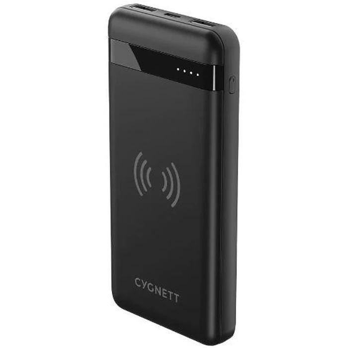 Cygnett ChargeUp Swift 10K mAh Wireless Power Bank - Black by Cygnett - Refurbished - Acceptable condition - US$95.49
