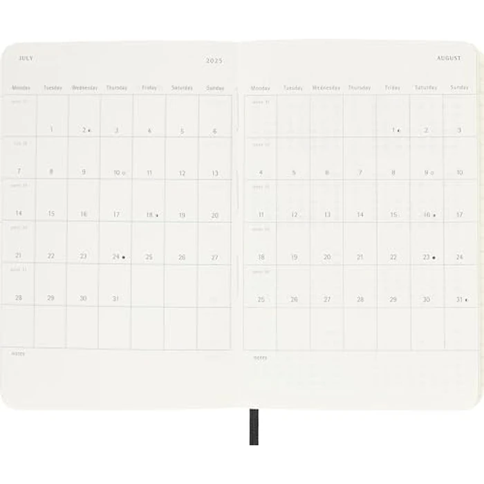 Moleskine Classic 12 Month 2025 Weekly Planner, Soft Cover, Pocket (3.5" x 5.5"), Black, 144 pages by Moleskine - Image 4