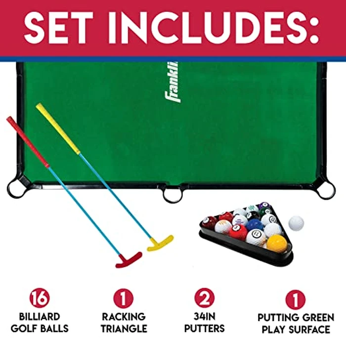 Franklin Sports Billiards Golf - Combining Billiards & Golf - Perfect for Kids and Families - Indoor Mini Game for Adults + Kids by Franklin Sports - Image 2