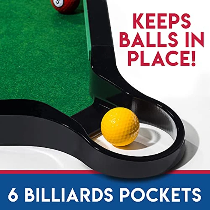 Franklin Sports Billiards Golf - Combining Billiards & Golf - Perfect for Kids and Families - Indoor Mini Game for Adults + Kids by Franklin Sports - Image 4