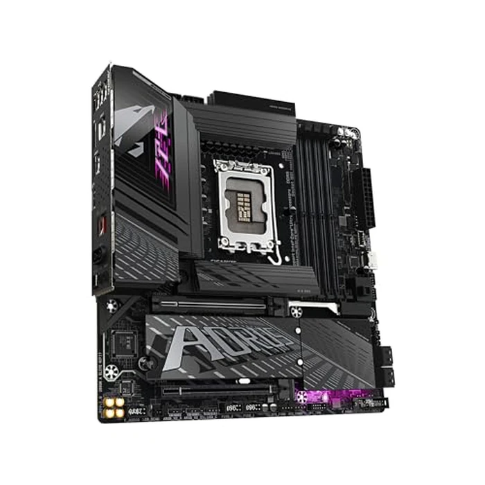 GIGABYTE Z890M AORUS Elite WIFI7 Intel Core Ultra (Series 2) LGA 1851 Motherboard, M-ATX, DDR5, 3X M.2, PCIe 5.0, USB4 Type-C, WIFI7, 2.5GbE LAN, WiFi EZ-Plug, EZ-Latch Plus by GIGABYTE - Image 3