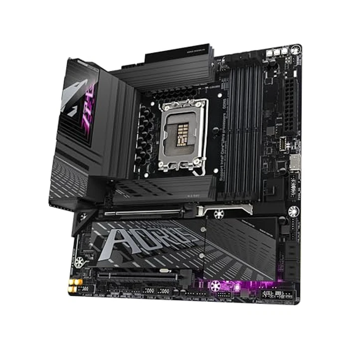 GIGABYTE Z890M AORUS Elite WIFI7 Intel Core Ultra (Series 2) LGA 1851 Motherboard, M-ATX, DDR5, 3X M.2, PCIe 5.0, USB4 Type-C, WIFI7, 2.5GbE LAN, WiFi EZ-Plug, EZ-Latch Plus by GIGABYTE - Image 4