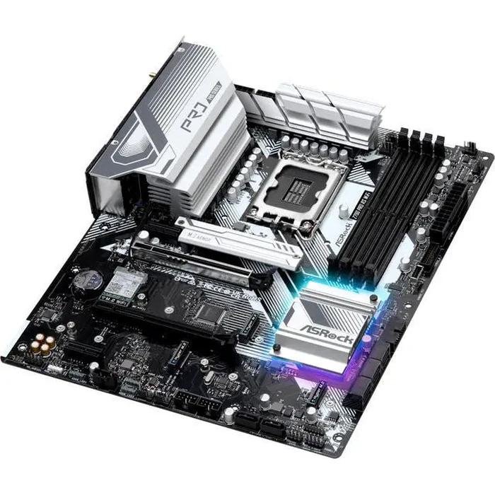 ASRock PRO Z790 PRO RS WiFi Intel LGA1700 (14th,13th,12th Gen) ATX Motherboard, 4 DDR5 Slots, PCIE 5.0x16, Realtek ALC897 7.1 CH, Dragon 2.5G LAN, by ASRock - Image 4
