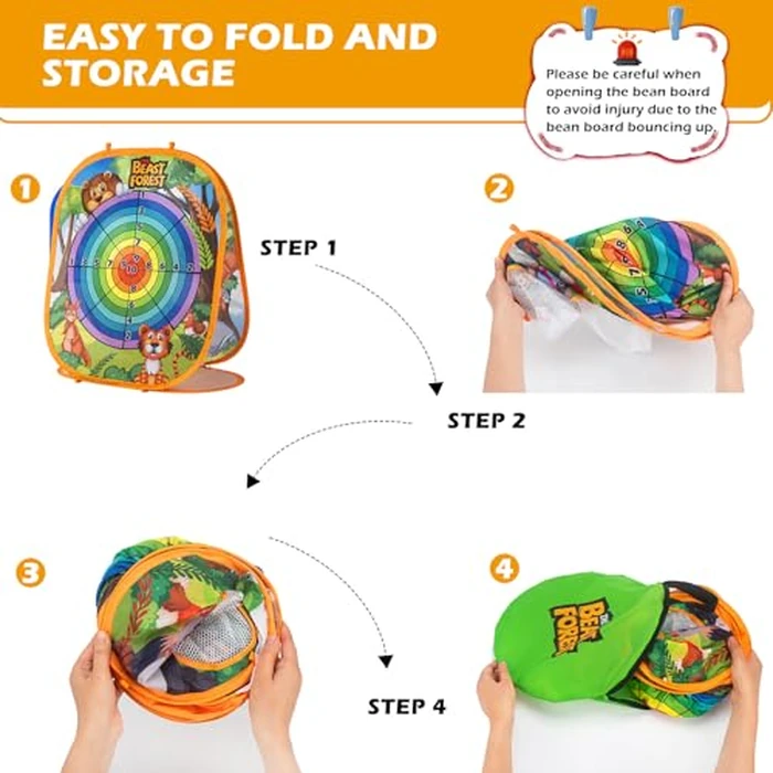 Bean Bag Toss Game Sets for Kids, Toss and Catch Ball Setfor Kids Outdoor Baseball Toys for Toddlers Carnival Games for 3 4 5 6 7 Years Old Boys and Grils Backyard Outdoor Toy by ZACEAC - Image 6