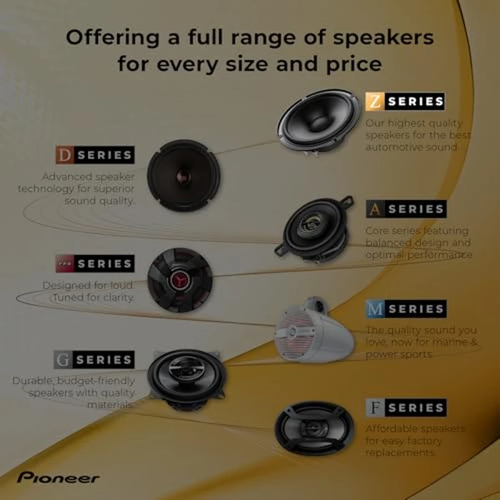 PIONEER Z-Series TS-Z65F 6.5” 2-Way Speakers (Pair) - 330W Max, Balanced Sound + Smooth Treble, Audiophile Upgrade, add an Amplifier for Optimal Performance by PIONEER - Image 7