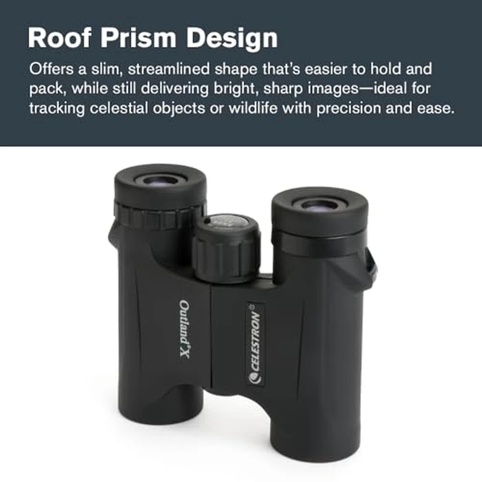 Celestron - Outland X 8x25 Binoculars - Ideal for Birding and Outdoors - 25mm Objective Lenses - Wide 8.2 degrees Field of View - BaK-4 Prisms - Multi-Coated - Waterproof and Fogproof by Celestron - Image 5