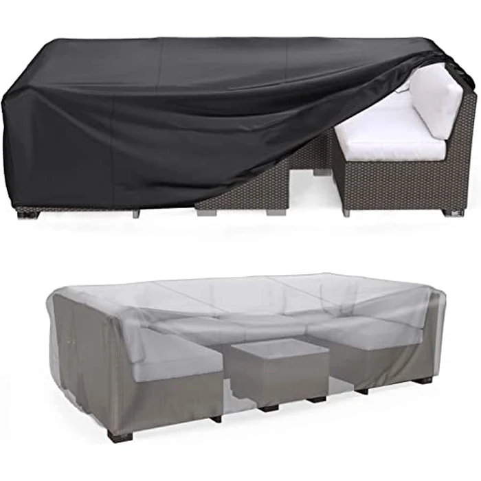 Patio Furniture Set Cover Waterproof, Mrrihand Outdoor Sectional Sofa Set Cover Heavy Duty 600D Table and Chair Set Cover 78" Lx 62" Wx 30" H by Mrrihand - Used - Like New condition - US$23.19