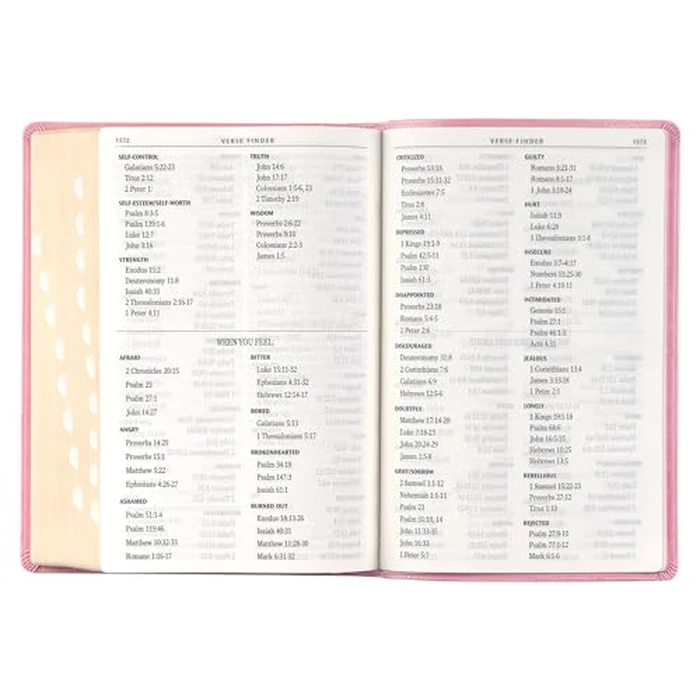KJV Holy Bible, Giant Print Full-size Faux Leather Red Letter Edition - Thumb Index & Ribbon Marker, King James Version, Pink (KJV Full Size GP Editions) by Christian Art Gifts - Image 6