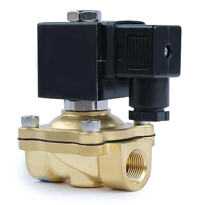 U.S. Solid 3/8" Brass Solenoid Valve - 12V DC, Normally Closed, 145 PSI Electric Valve for Water, Air, Diesel by U.S. Solid - Image 2