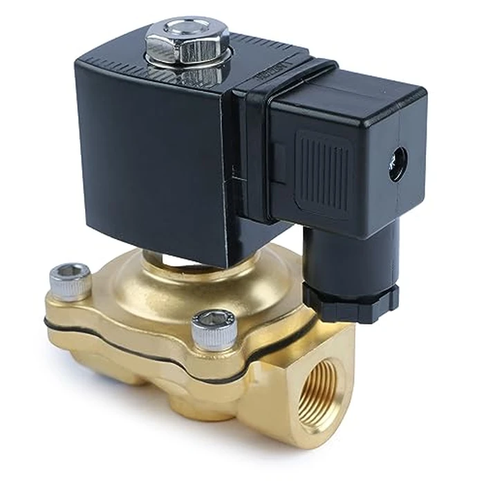 U.S. Solid 3/8" Brass Solenoid Valve - 12V DC, Normally Closed, 145 PSI Electric Valve for Water, Air, Diesel by U.S. Solid - Image 3