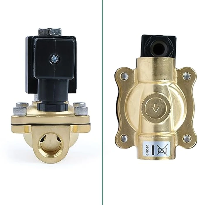 U.S. Solid 3/8" Brass Solenoid Valve - 12V DC, Normally Closed, 145 PSI Electric Valve for Water, Air, Diesel by U.S. Solid - Image 4