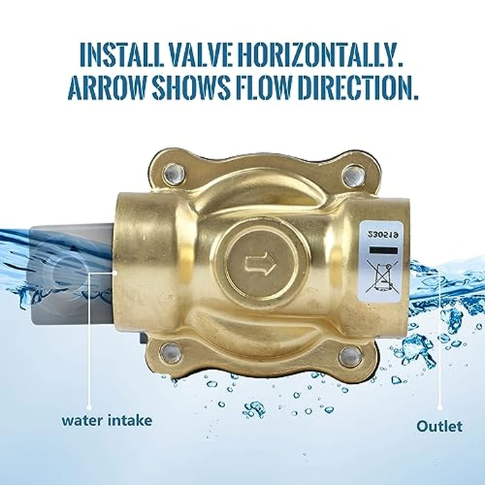 U.S. Solid 3/8" Brass Solenoid Valve - 12V DC, Normally Closed, 145 PSI Electric Valve for Water, Air, Diesel by U.S. Solid - Image 6