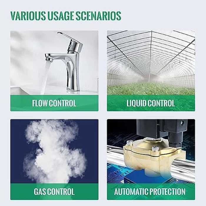 U.S. Solid 3/8" Brass Solenoid Valve - 12V DC, Normally Closed, 145 PSI Electric Valve for Water, Air, Diesel by U.S. Solid - Image 7