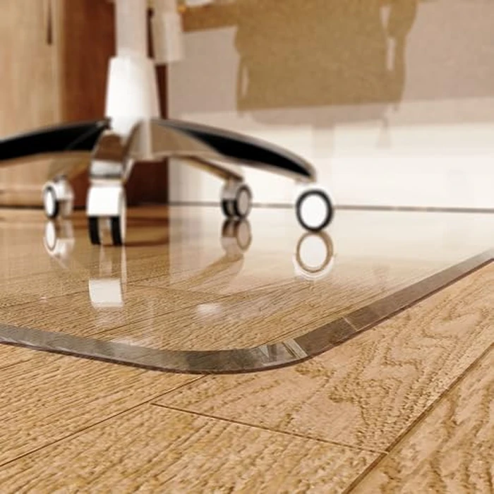 MESAILUP Beveled Edge Office Chair Mat for Carpet or Hardwood Floor 36" x 48" Clear Chair Mats for a Smooth Glide and Easy Roll On/Off, Heavy Duty and Non-Slip Pad Floor Ultimate Desk Chair Mat by MESAILUP - Image 1
