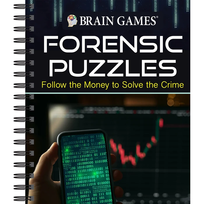 Brain Games - Forensic Puzzles: Follow the Money to Solve the Crime by Publications International, Ltd. - Used - Like New condition - CA$12.01